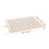 Beige Plastic Flat Shower Head Rainfall Bathroom Shower Sprayer 2