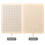 Beige Plastic Flat Shower Head Rainfall Bathroom Shower Sprayer 9