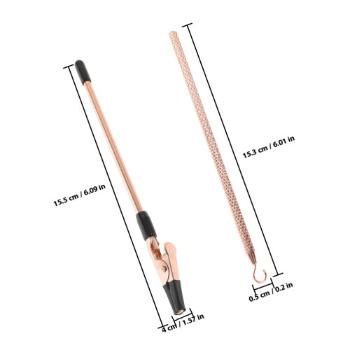2Pièces Aide Bracelet Fer Rose Gold Extérieur 1