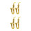 4Pcs Small Golden Plastic Saxophone Models Decorative Mini Instruments 9