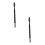 2Pièces Brosse Sourcils Douce Noir Bois Double Usage Eyelash 9
