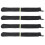 4Pairs Universal Car Wiper Covers Black Polyester Rainproof Protection 2