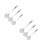 6Pcs Metal Strainer Skimmers with Ergonomic Handles for Kitchen Use 5