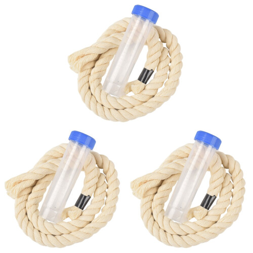 3Sets Blue Pig Saliva Sampling Rope Set Cotton Rope and Plastic Tool 2