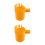 2Pcs Single Head Orange Fruit Picker Basket for Efficient Garden Use 4