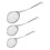 6Pcs Metal Strainer Skimmers with Ergonomic Handles for Kitchen Use 2