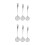 6Pcs Metal Strainer Skimmers with Ergonomic Handles for Kitchen Use 7