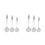 6Pcs Metal Strainer Skimmers with Ergonomic Handles for Kitchen Use 6