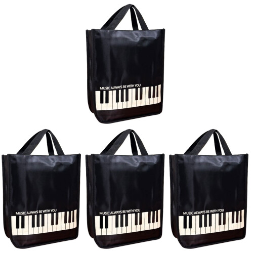 4Pcs Sheet Storage Pouch Oxford Fabric Stylish Design 2