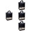 4Pcs Sheet Storage Pouch Oxford Fabric Stylish Design 6
