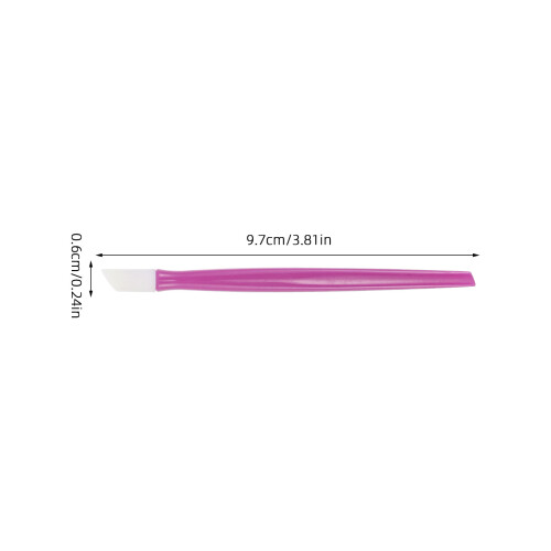 100Pcs Lightweight Blue Nail Art Dotting Pen Cuticle Pusher Applicator 2