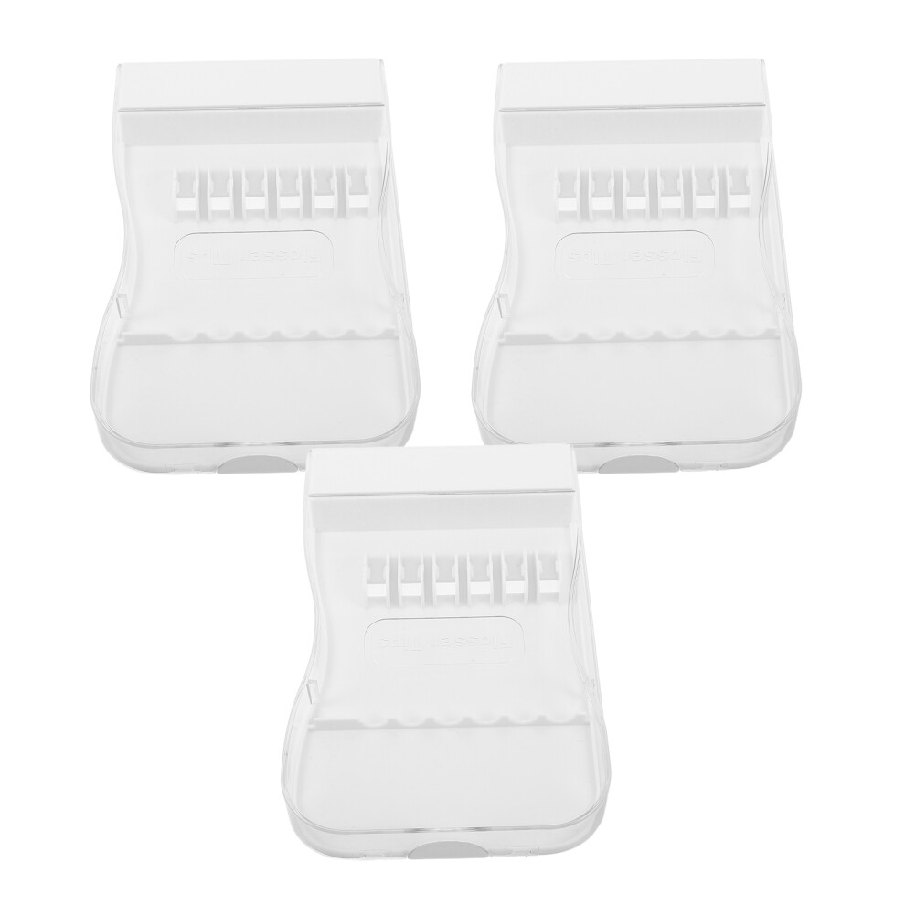 Villcase 9Pcs Acrylic Water Flosser Tips Box Portable Travel Friendly Organizer