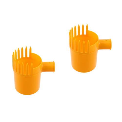 2Pcs Single Head Orange Fruit Picker Basket for Efficient Garden Use 2