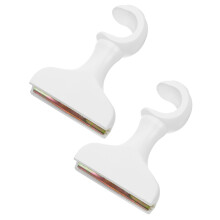 4Pcs Solid Wood Curtain Rod Holders White Support for Curtains