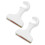 4Pcs Solid Wood Curtain Rod Holders White Support for Curtains 1