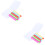 10Pcs Assorted Color Chalk Holders Plastic Chalk Extenders 6