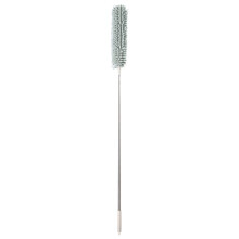 2Pcs Green Chenille Dusting Brushes Stainless Steel Telescopic Handle