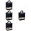 4Pcs Sheet Storage Pouch Oxford Fabric Stylish Design 7