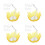 4Pièces Socle Display Plastique Effet Pour Figurines 5