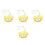 4Pièces Socle Display Plastique Effet Pour Figurines 4