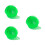 3Pcs Soft Silk Square Scarves Green for Dance and Juggling Performance 4