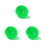 3Pcs Soft Silk Square Scarves Green for Dance and Juggling Performance 6