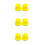 6Pcs Durable Yellow PU Sanding Discs for Car Polishing Use 7