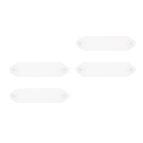 4Pcs High Transparency Acrylic Parking Pass Holder with Suction Mount 2