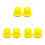 6Pcs Durable Yellow PU Sanding Discs for Car Polishing Use 4