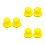 6Pcs Durable Yellow PU Sanding Discs for Car Polishing Use 6
