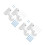 4Pcs Solid Wood Curtain Rod Holders White Support for Curtains 8