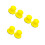 6Pcs Durable Yellow PU Sanding Discs for Car Polishing Use 5