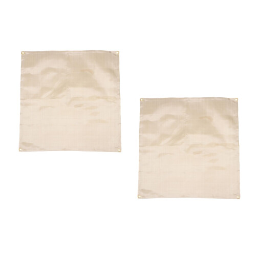 2Pcs Flame Resistant Blanket Durable Glass Fiber Fireproof Fabric 2