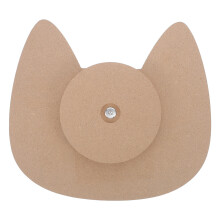1Set Light Brown Wood Ceramic Plate Mold for Clay Handbuilding Crafts