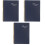 3Pcs Metal Coil Planner Book Blue Home Office Organizer 4