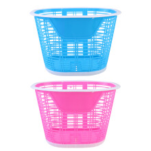 4Pcs Kids Bike Basket Plastic Handlebar Storage Assorted Color Durable