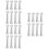 24Pcs Multifunctional White Plastic Cake Stands for Wedding Displays 8