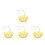 4Pièces Socle Display Plastique Effet Pour Figurines 6