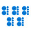 30Pcs Blue Bounce Balls for Kids Hand-Eye Coordination and Training 8