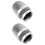 2Pcs Silver Metal Mic Head Replacement Durable Microphone Accessory 3