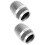 2Pcs Silver Metal Mic Head Replacement Durable Microphone Accessory 2