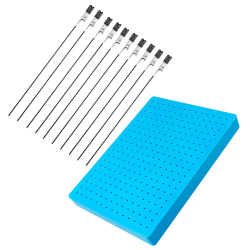 2Sets Assorted Color Clips Plastic Metal Model Painting Tool 2