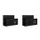 2Pcs Portable Black Acrylic Mail Holder and Letter Organizer for Table 10