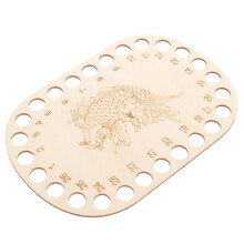 2Pcs Durable Wooden Embroidery Thread Organizer Sewing Tool Beige