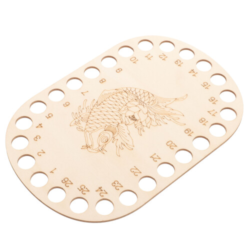 2Pcs Durable Wooden Embroidery Thread Organizer Sewing Tool Beige