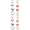 4Pcs Handbag Strap Extender Metal Purse Chain Cherry Decorative Chain 7