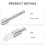 100Pcs Teeth Brush White Iron Nylon for Deep Cleaning 8