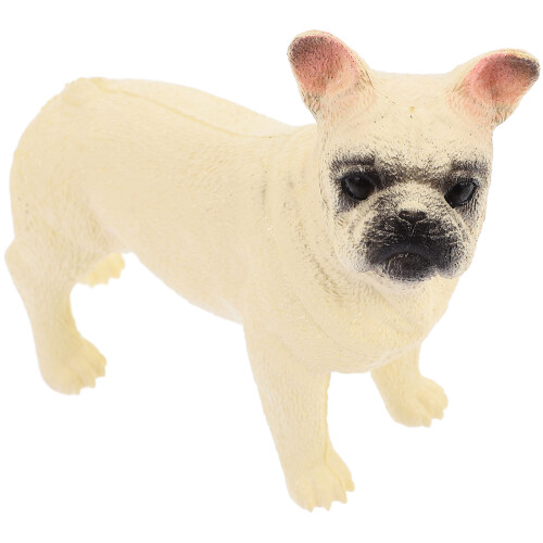 4Pcs PVC Simulation Animal Model Small White Dog Figure Desktop Decor 1