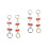 4Pcs Handbag Strap Extender Metal Purse Chain Cherry Decorative Chain 6