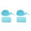 2Pcs Portable Sky-Blue Cooling Microfiber Towels for Camping 6